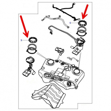 RETAINING RING FOR FUEL PUMP AND SENDER  C2S34903